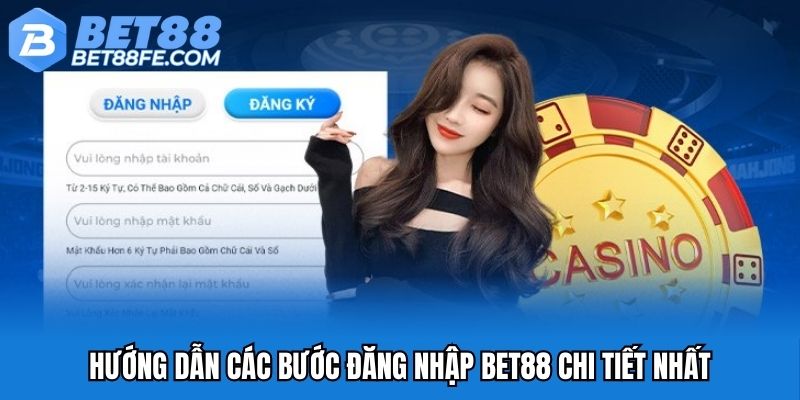 Hướng dẫn các bước đăng nhập Bet88 chi tiết nhất