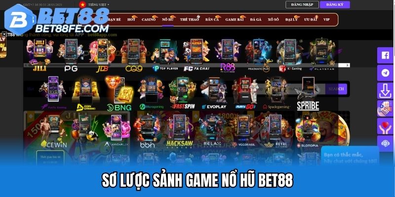 Sơ lược sảnh game nổ hũ Bet88